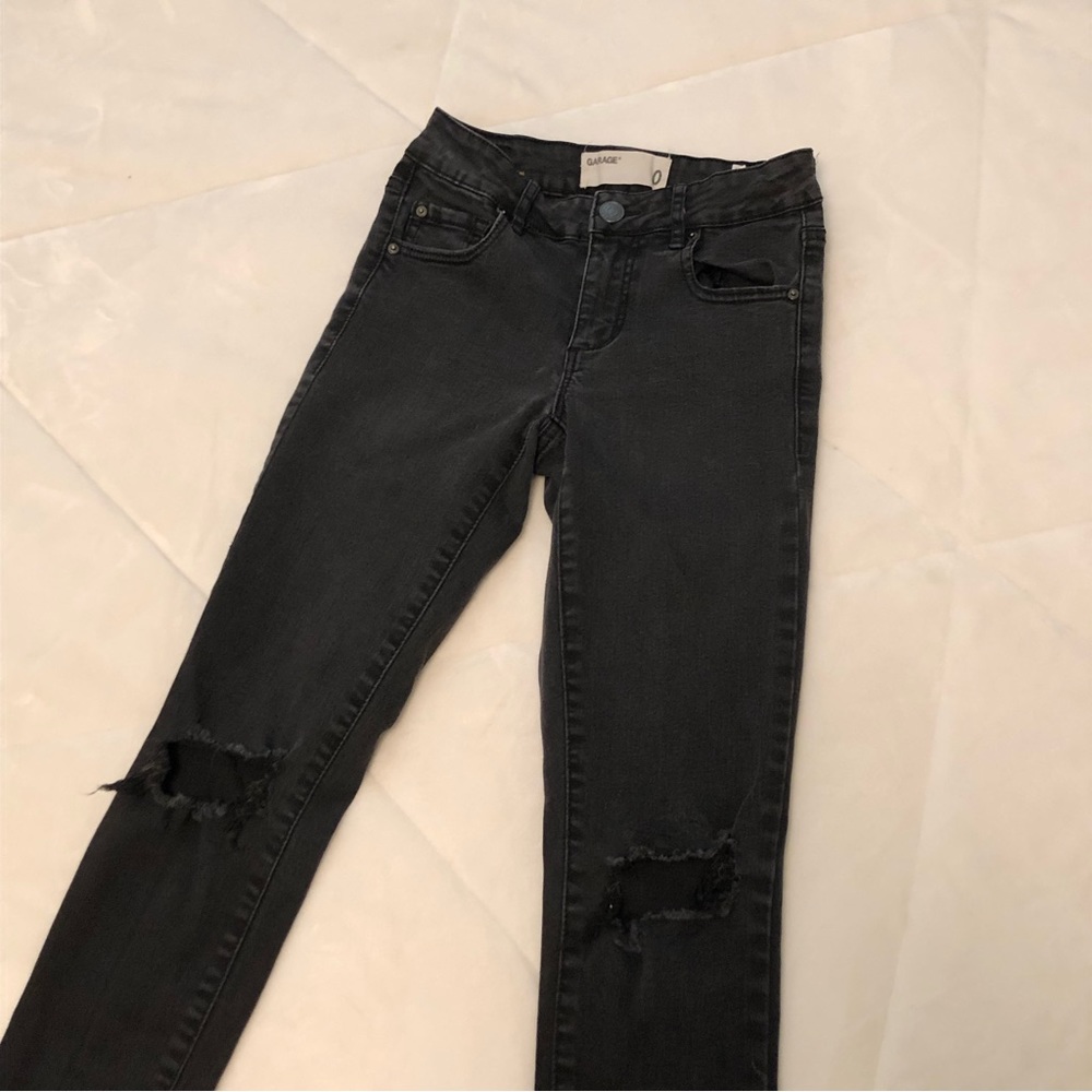 Garage Ripped Black Skinny Jeans